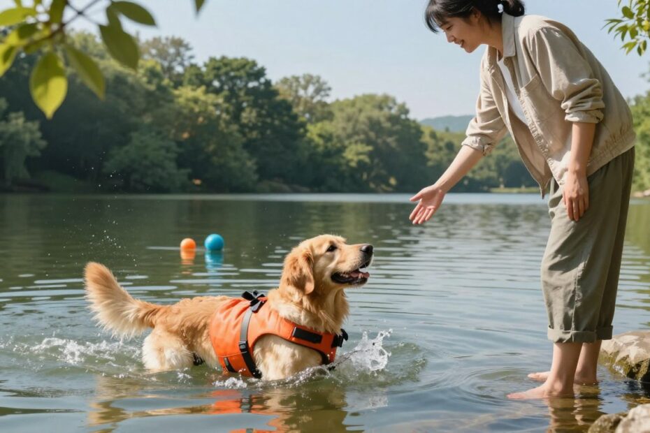 Jak nauczyć psa pływać