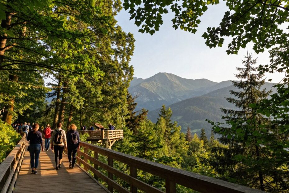 Spacer w koronach drzew Bukowina Tatrzańska