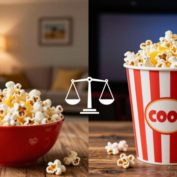 Czy można jeść popcorn na diecie: domowy vs kinowy – gdzie uciekają kalorie
