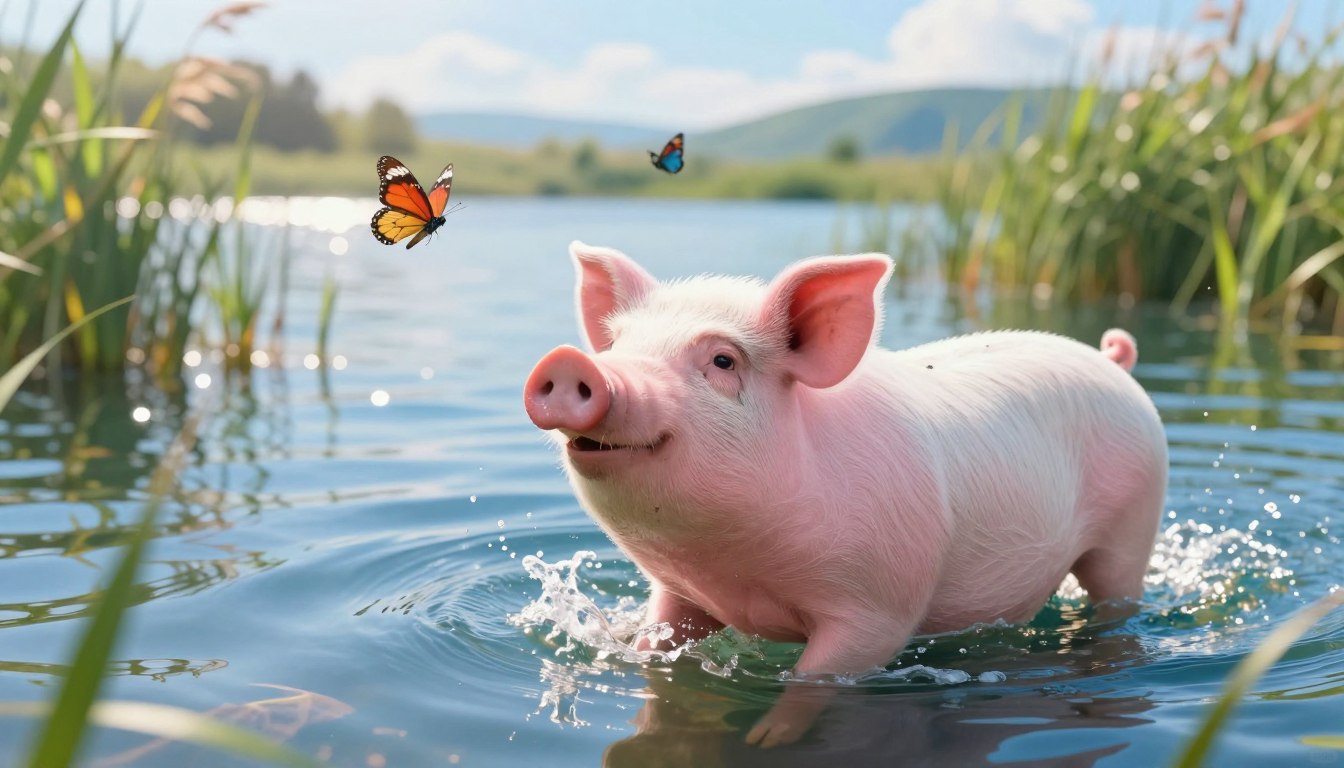 Czy świnia umie pływać