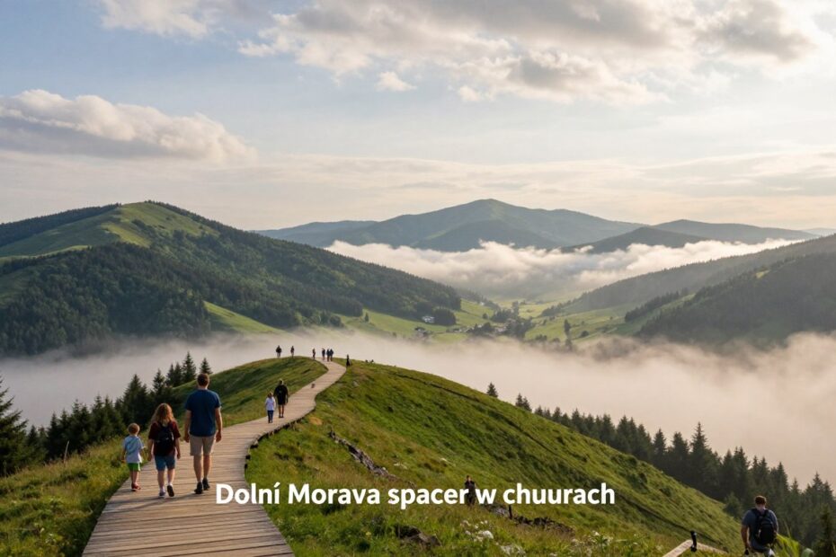 Dolní Morava spacer w chmurach