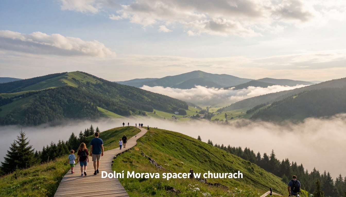Dolní Morava spacer w chmurach