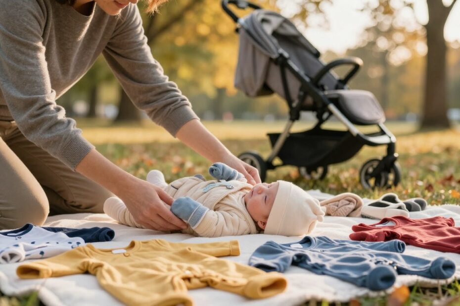 Jak ubierać niemowlę na spacer