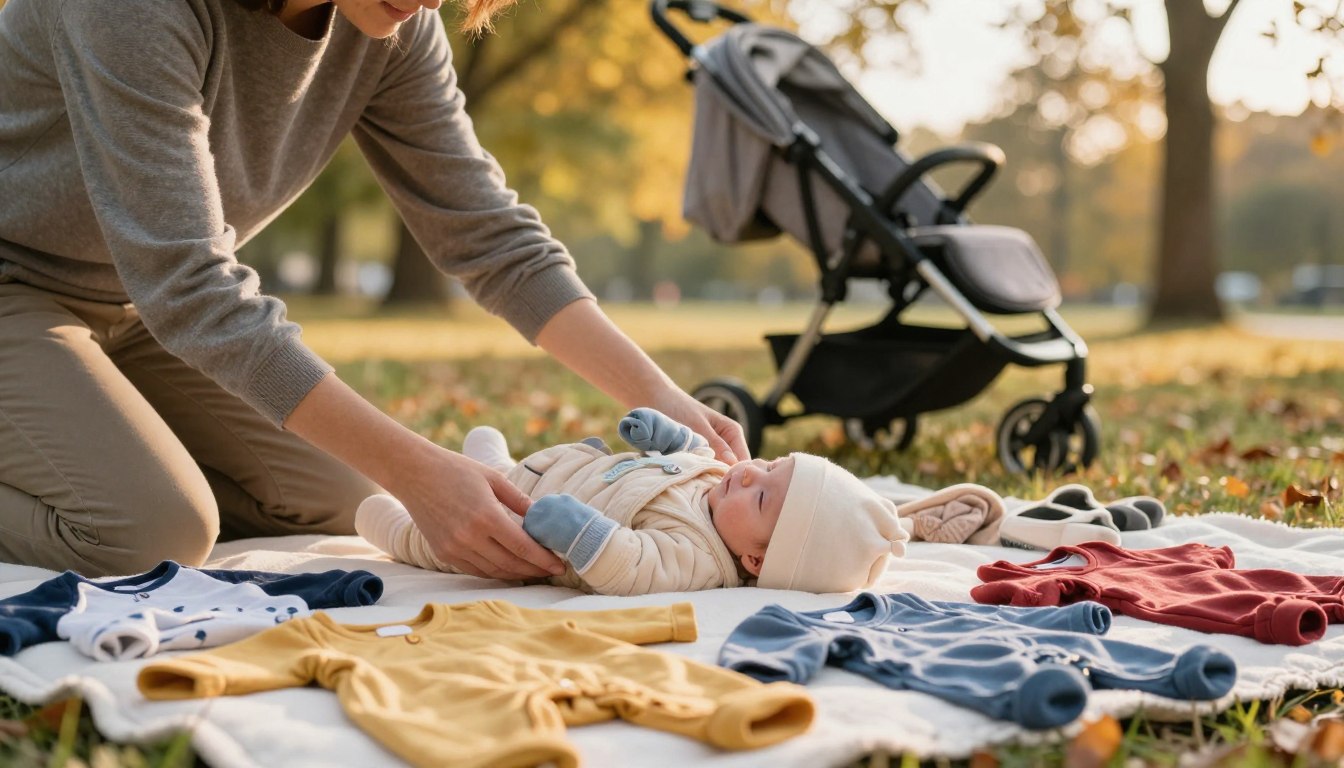 Jak ubierać niemowlę na spacer
