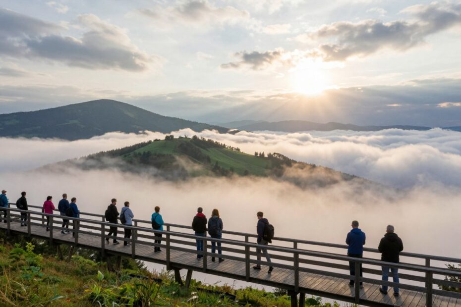 Spacer w chmurach Szklarska Poręba