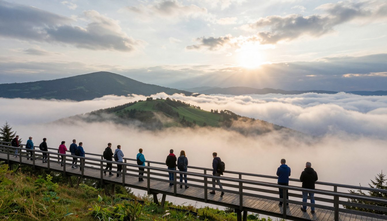 Spacer w chmurach Szklarska Poręba