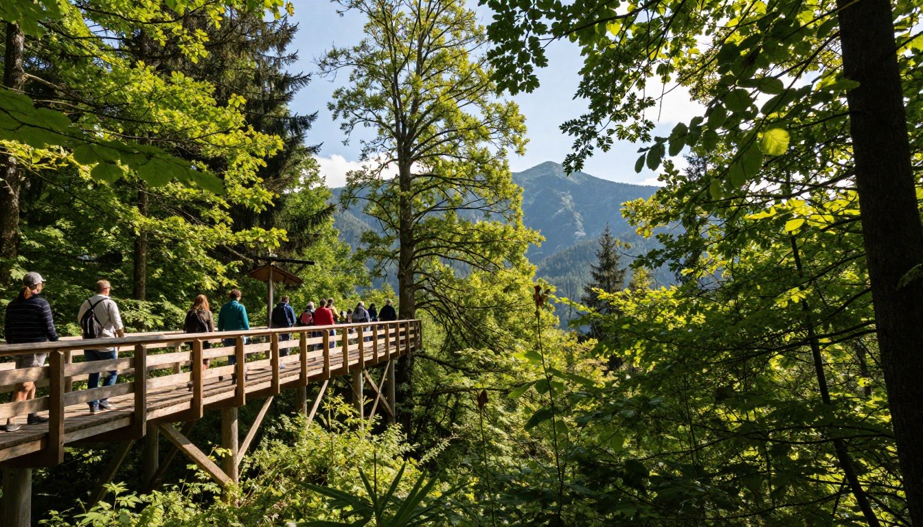 Spacer w koronach drzew Karpacz