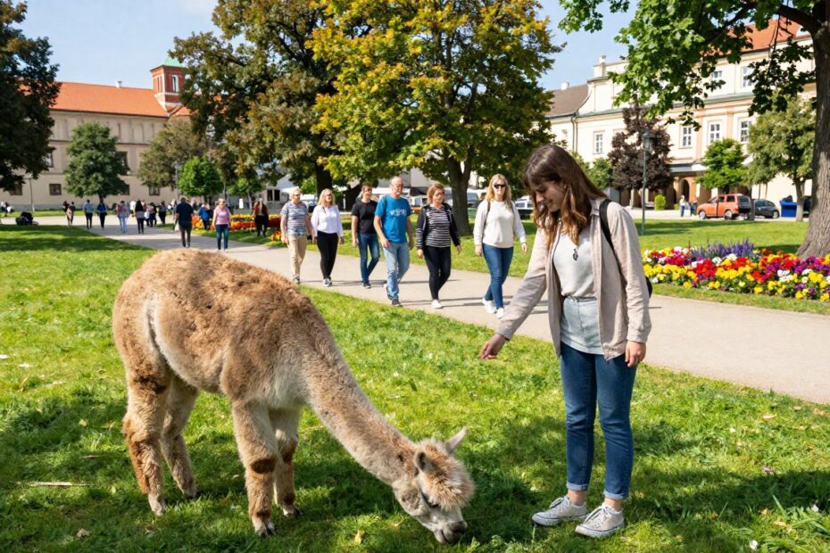Spacer z alpakami Kraków