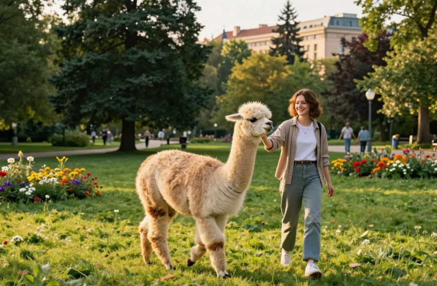 Spacer z alpakami Warszawa
