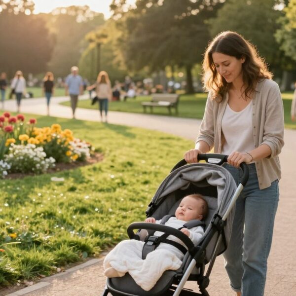 Spacer z noworodkiem: jak długo, o której godzinie i jak ubrać malucha